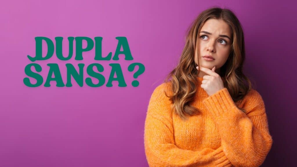 devojka razmišlja o duploj šansi